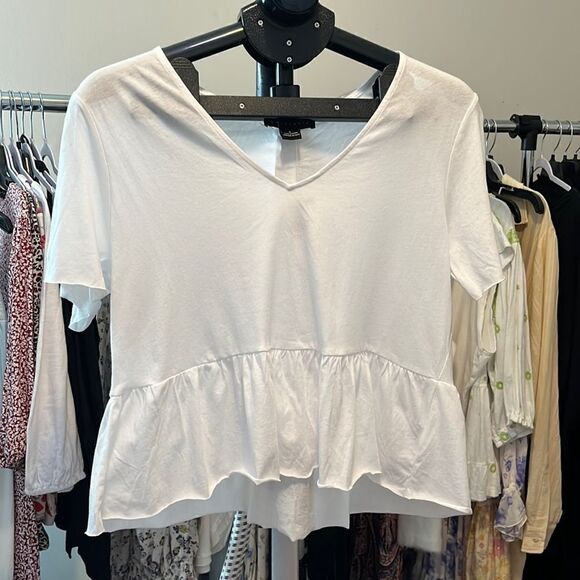 Sanctuary Short Sleeve Top, SM, White - Picture 8 of 8